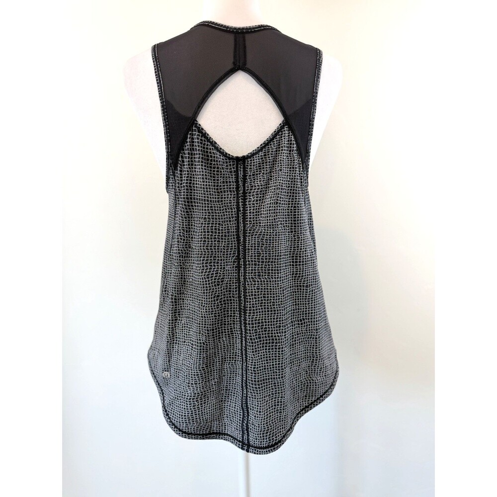 Lululemon Sculpt Tank Fall Net White Black Approx. Small